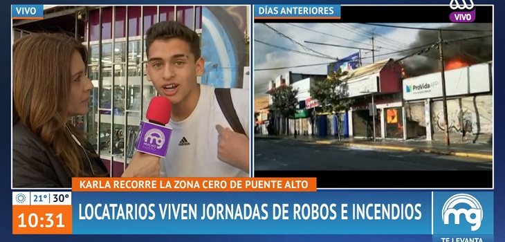 Karla Constant valoró su presencia en la calle pese a vivir tenso despacho en Puente Alto