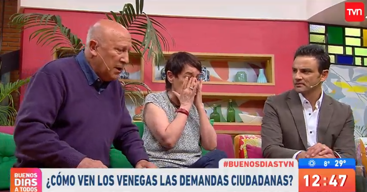 Actriz de Los Venegas se quebró en Buenos días a todos al comparar crisis actual con la dictadura