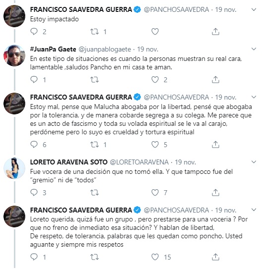 pancho saavedra disparó contra malucha pinto