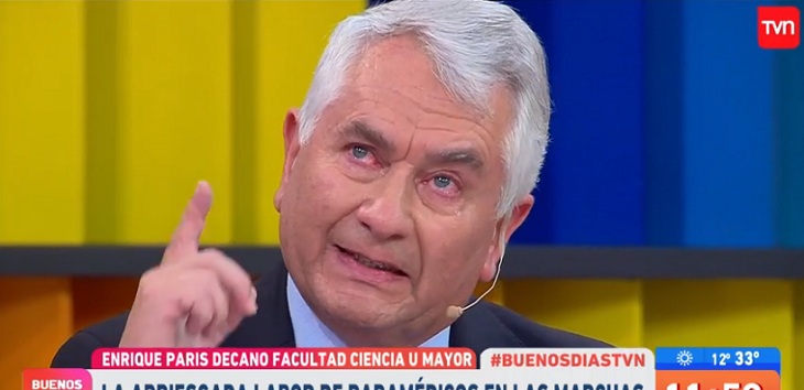 Expresidente de Colegio Médico se emocionó hasta las lágrimas con labor de voluntarios en marchas