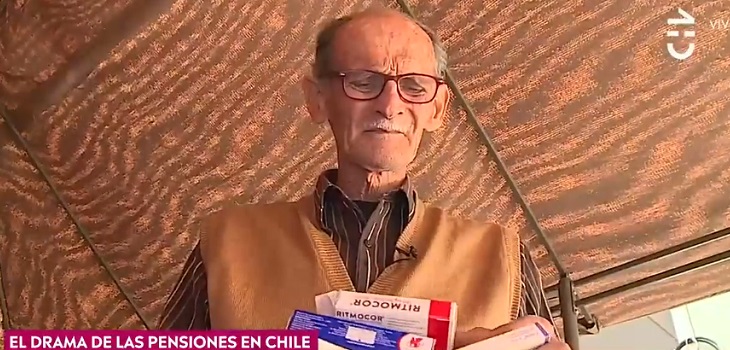 Indignante caso de adulto mayor que vive con $10 mil al mes: gastos en medicamentos son de $140 mil