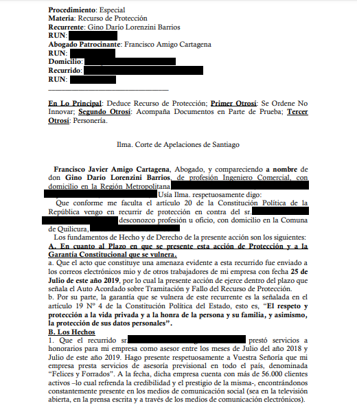 Gino Lorenzini aseguró que se fue de Chile tras estar 2 meses bajo amenazas: "Fue muy fuerte"
