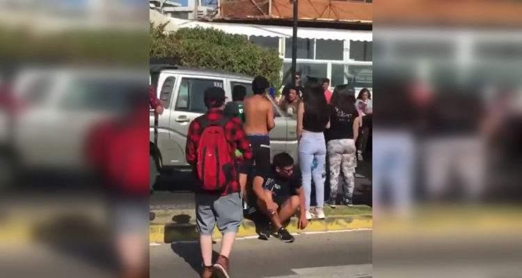 Videos muestran ambiente en Reñaca antes que John Cobin disparara contra manifestante