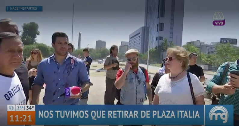 Simón Oliveros se vio obligado a terminar despacho en Mucho Gusto: le lanzaron pintura