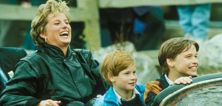 Imagen de la princesa Diana con el príncipe William en 