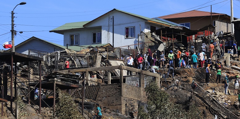 Incendio en Valparaíso