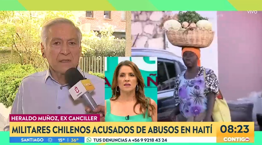 Excanciller Muñoz por casos de militares acusados de violaciones en Haití: 