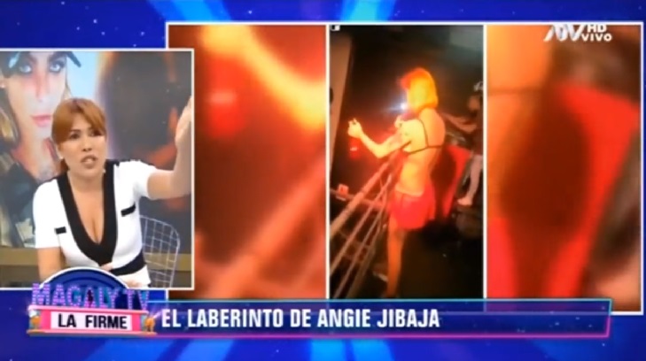 angie jibaja sufre accidente en disco