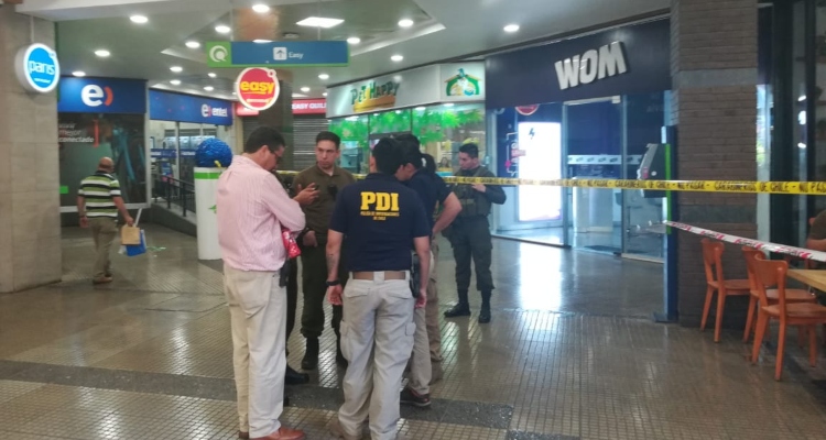 Asalto frustrado y balacera en Mall Paseo Quilín deja 3 detenidos y 2 personas lesionadas