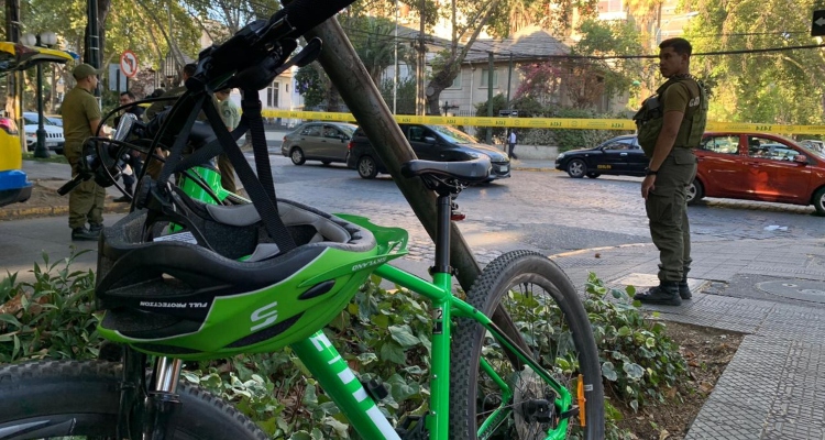Automovilista dispara a un ciclista y luego se fuga en Providencia: fue detenido