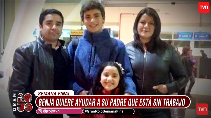 benja durán emocionado en Rojo