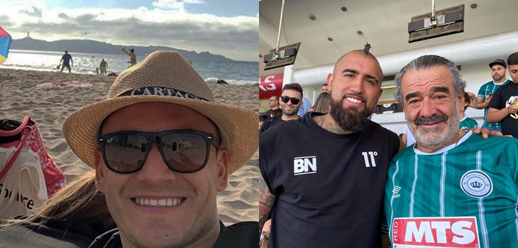 Hinchas reaccionan ante sencillas vacaciones de Charles Aránguiz y el apoteósico viaje de Vidal
