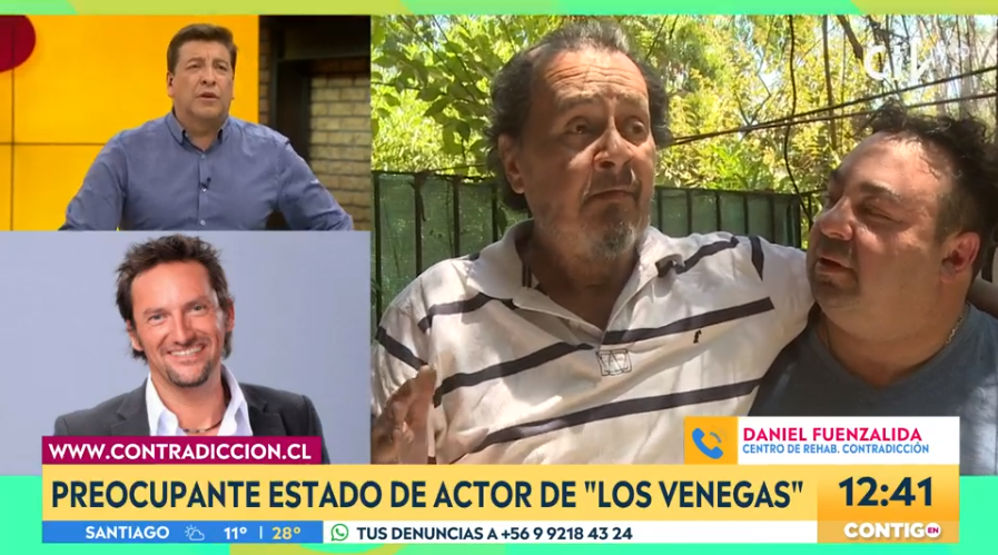 Daniel Fuenzalida y su gesto con actor Alberto Zará tras conocerse su complejo estado de salud