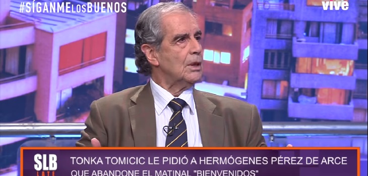 Hermógenes Pérez de Arce volvió a la TV, repasó a Tonka y negó demanda contra la animadora