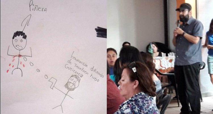 Diputado Gutiérrez compartió dibujos de niños atacando a Piñera: Defensoría de la Niñez se pronunció