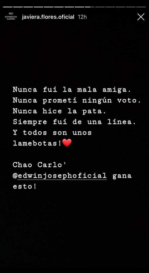 Javiera Flores y su áspero desahogo tras ser eliminada del 'Gran Rojo': "Todos son unos lamebotas"