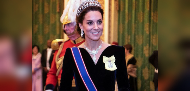 Kate Middleton deslumbró con icónicos accesorios de Lady Di y la Reina Isabel en importante recepción