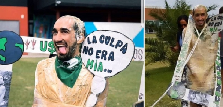 Alumno argentino se graduó y festejó como 