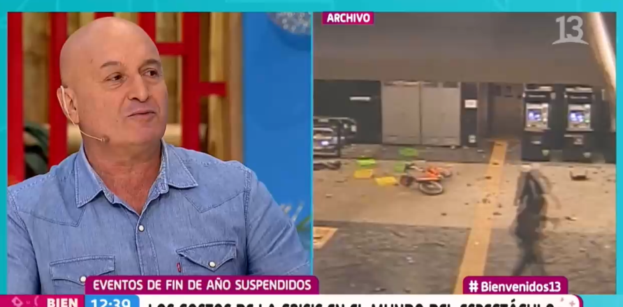 Ricardo Meruane reapareció en Bienvenidos contando nuevos chistes inspirados en el estallido social