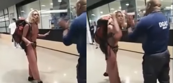 Mujer detenida tras incidente en aeropuerto explicó su descontrolado actuar: 