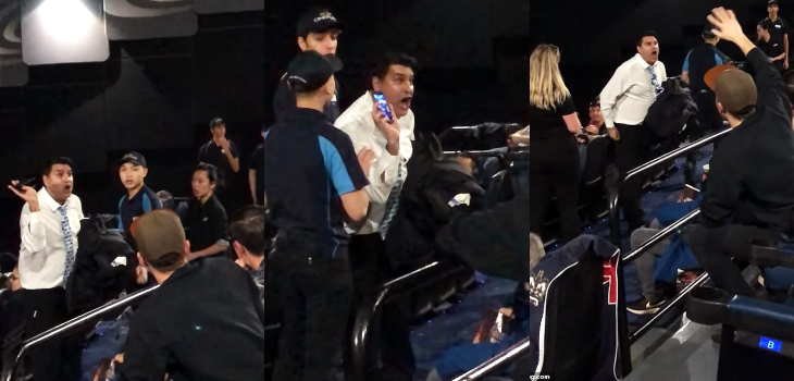 Fan insultó y golpeó a hombre que revisó su celular durante función de Star Wars: momento es viral