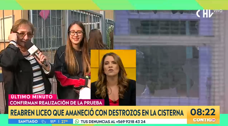 Abuela reportera sacó aplausos por su intervención en 