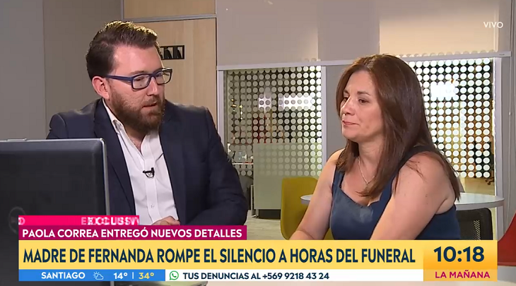 Mamá de Fernanda Maciel a horas de su funeral