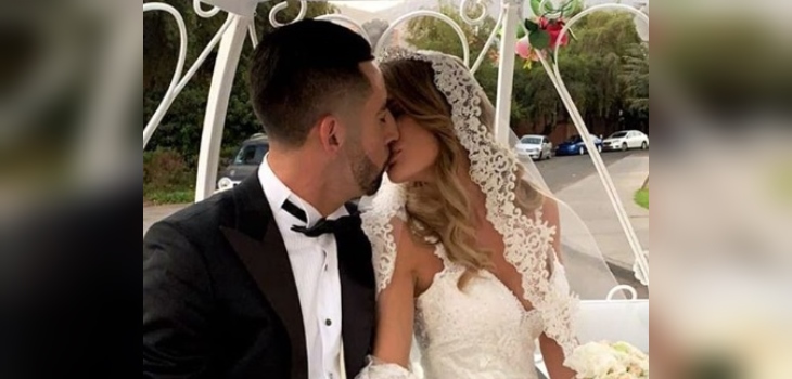 Con carruaje y vestido diseñado por ella: los detalles de la boda de Gala Caldirola y Mauricio Isla