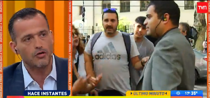 Equipo del 'Buenos días a todos' fue expulsado por manifestantes de sede donde se rendiría la PSU