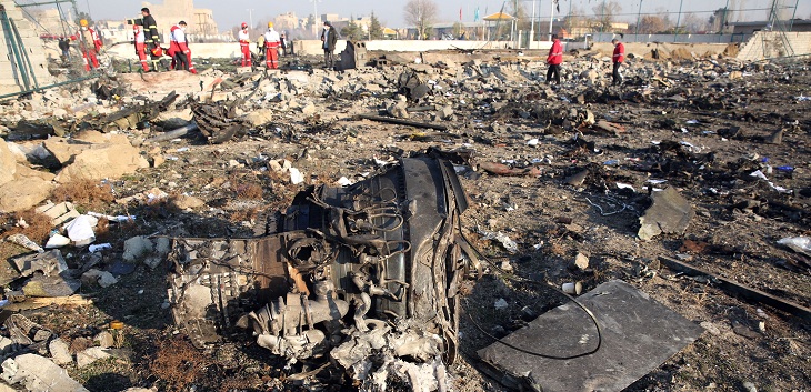 accidente avion iran