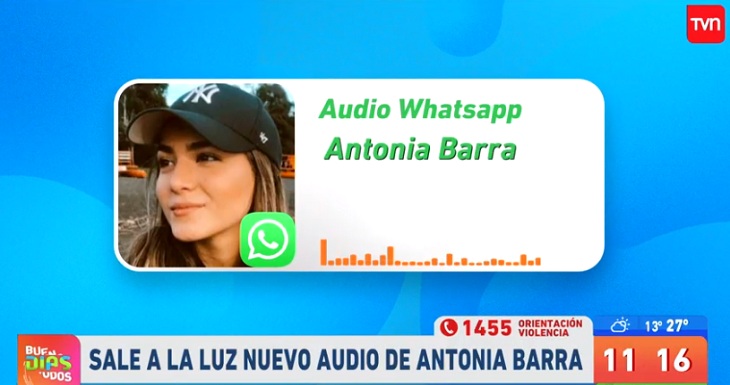 antonia barra nuevo audio