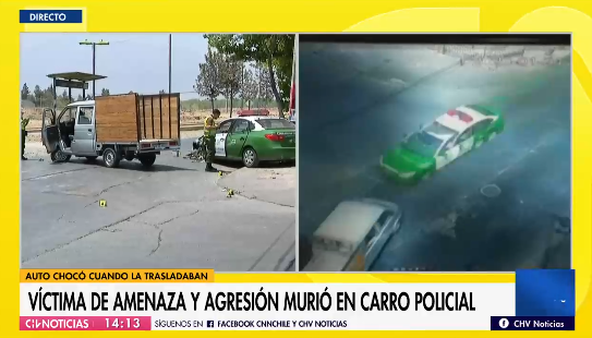 Víctima de violencia intrafamiliar muere tras grave accidente en radiopatrulla de Carabineros