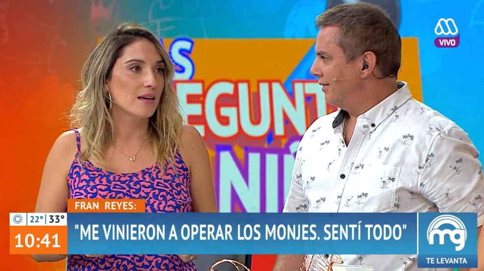 Fran Reyes relató que fue 'operada a distancia' por monjes brasileños