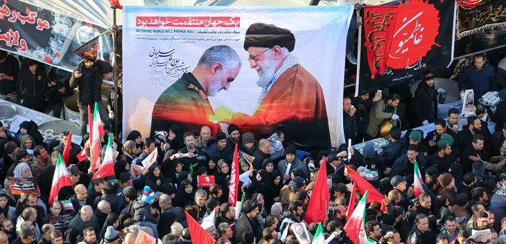 'Marea humana': las imágenes que marcaron el multitudinario homenaje al general Soleimani en Irán