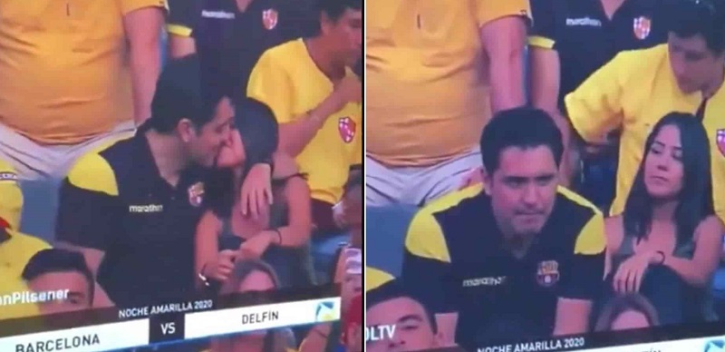 La insólita defensa de hombre que fue captado siendo infiel por Kiss Cam