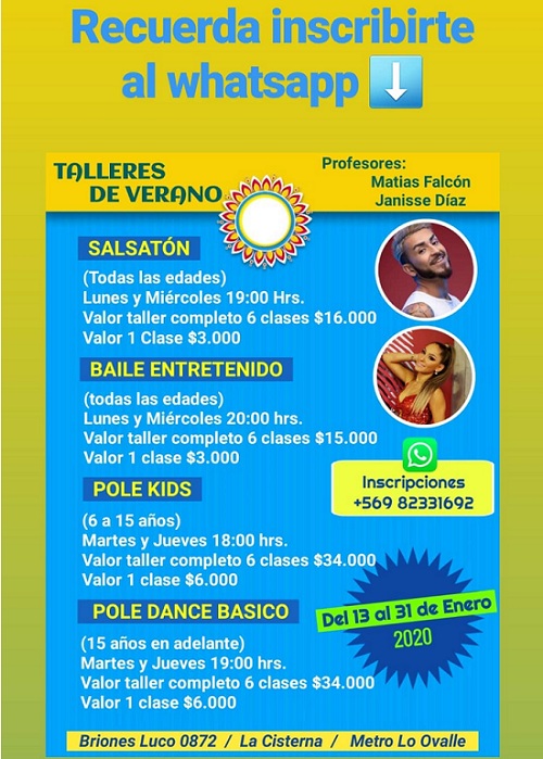 matias falcon y janisse diaz clases