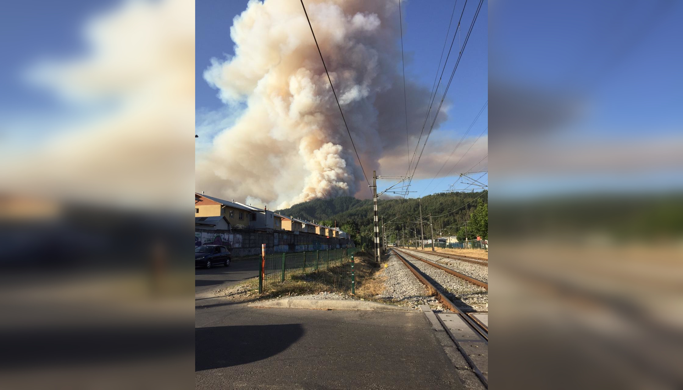 Alerta roja: imágenes y videos evidencian la magnitud del incendio forestal en Chiguayante