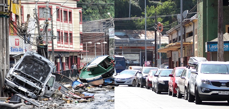 Conmovedores relatos: el impactante antes y después de Talcahuano tras el 27F