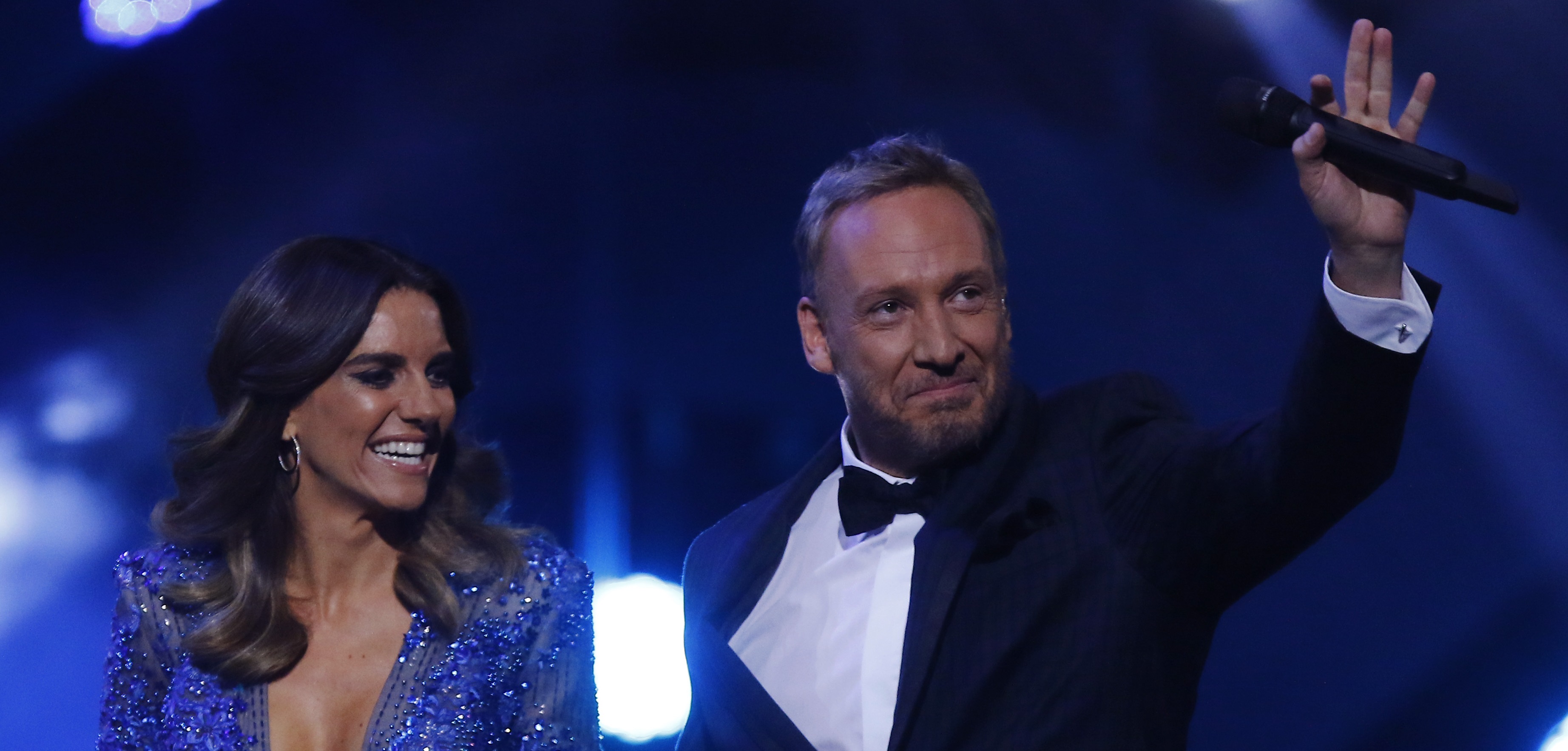 María Luisa Godoy apostó por 'vibrante' y sexy vestido azul para la última noche de Viña 2020