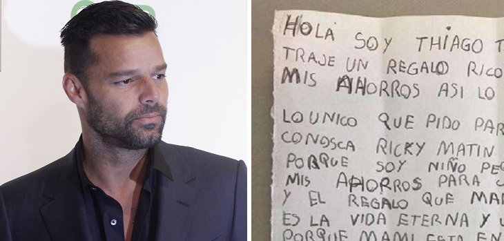 El giro en historia de niño que gastó ahorros para que su madre enferma pueda conocer a Ricky Martin