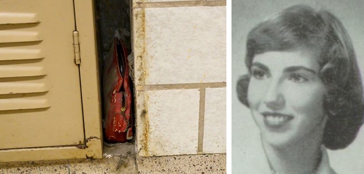 Como una cápsula del tiempo: hallan cartera de mujer que se perdió hace 60 años en colegio de EE.UU