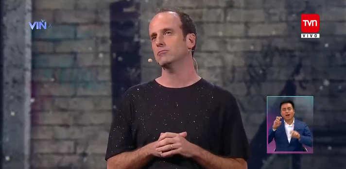 La ácida broma de Stefan Kramer sobre Andrés Chadwick durante su presentación en Viña 2020