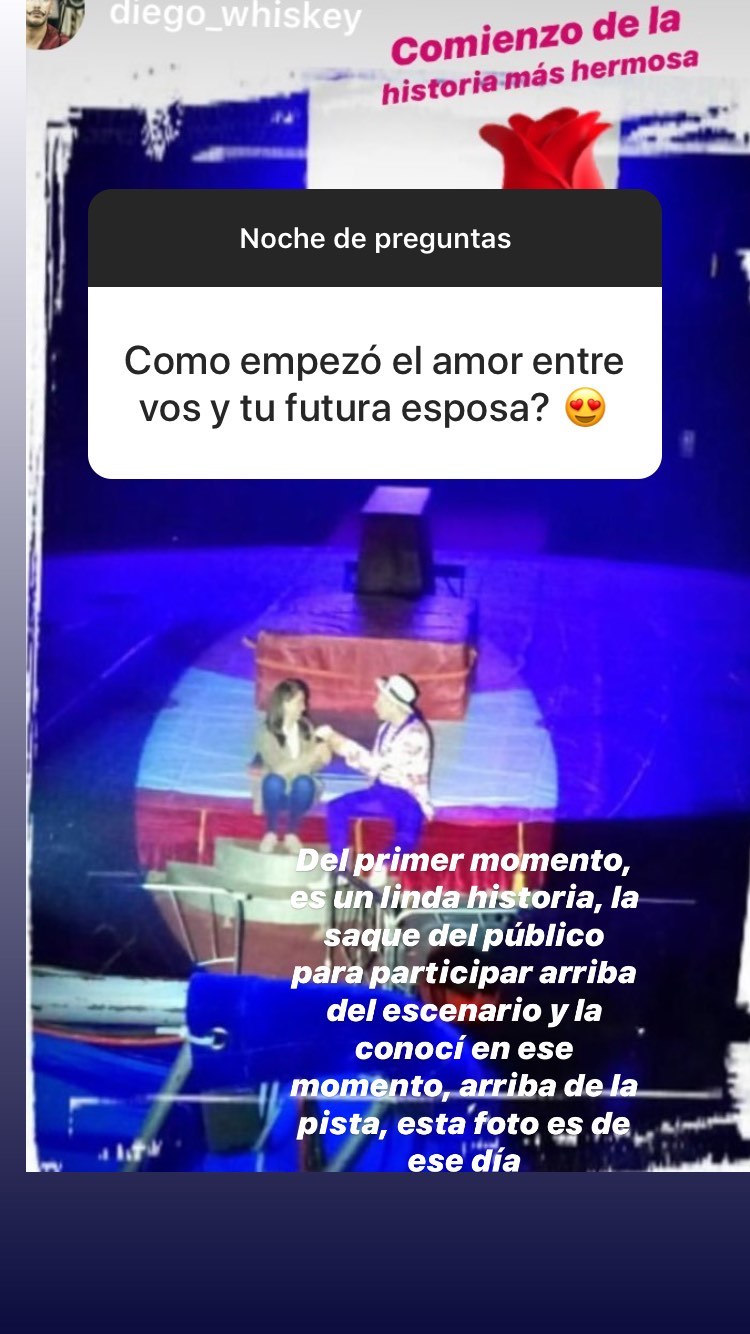 Diego Whiskey, novio de Sandra Donoso