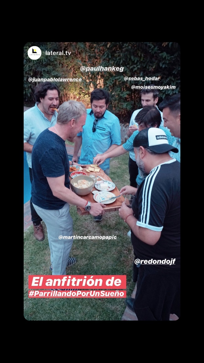 El chascarro que sufrió Martín Cárcamo en asado que organizó para equipo de 'Bailando por un sueño'