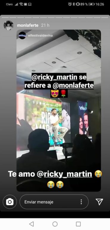 Mon Laferte sobre Ricky Martin