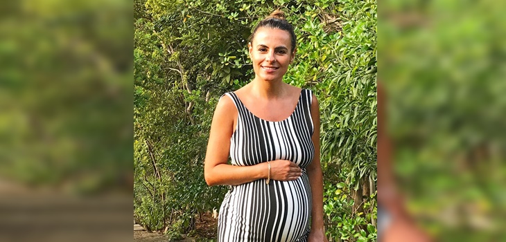 El tip de Pía Guzmán para combatir la pubalgia durante su embarazo: no es para todas las mujeres