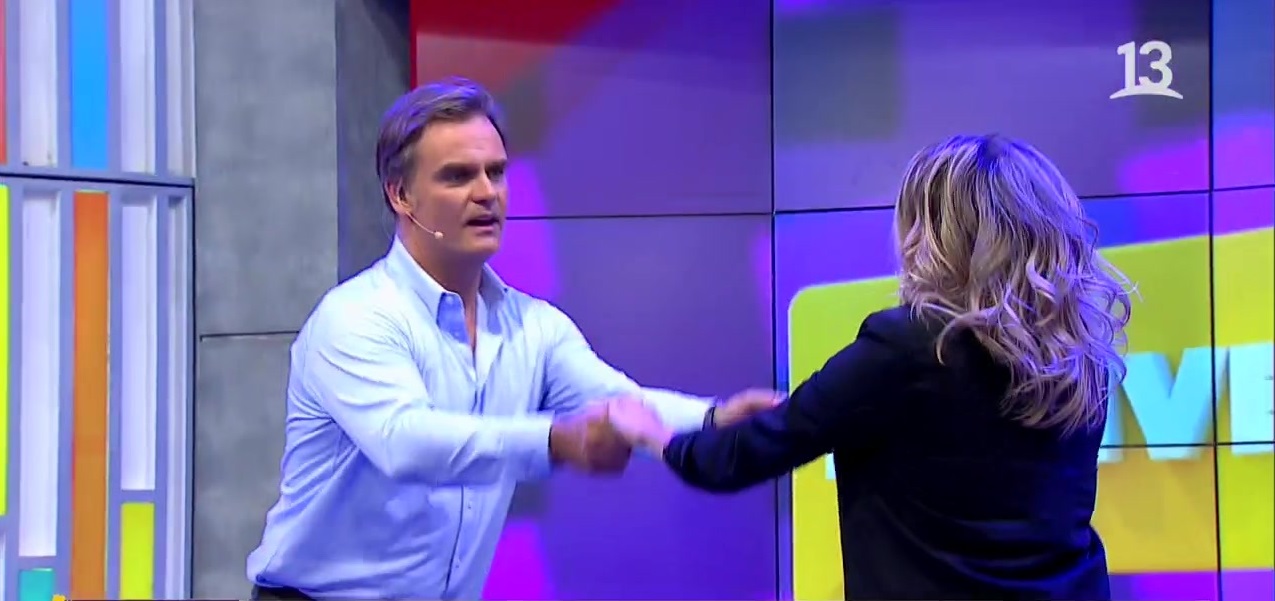 Amaro Gómez-Pablos mostró sus dotes de bailarín en “Bienvenidos” con hija de Aníbal Pachano