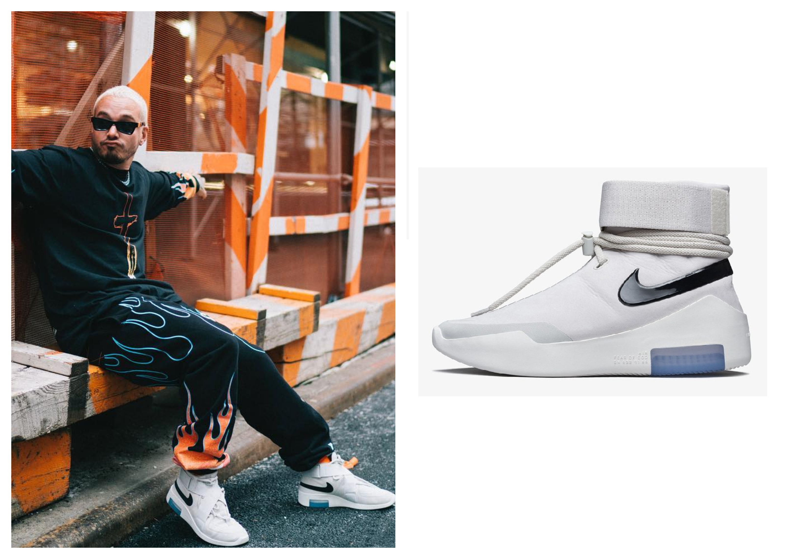 Nike Air Fear Of God 1 SA Light Bone Black