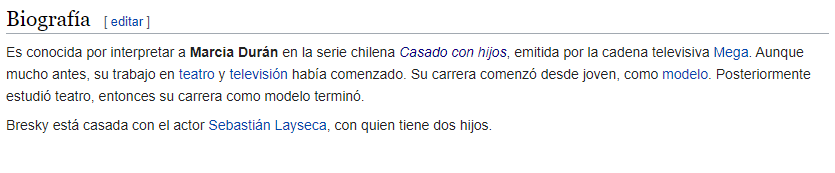 Carmen Gloria BResky desmintió haber sido modelo