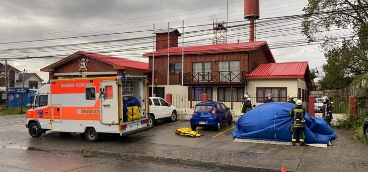 Cuartel cerrado y 6 bomberos en cuarentena por posible COVID-19 tras acudir a hogar en Puerto Montt